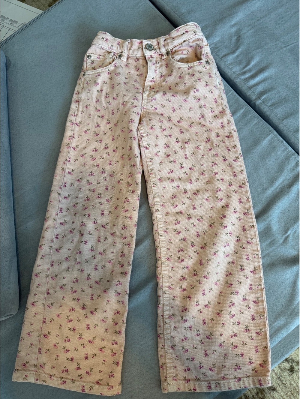 Zara Floral Jeans size 7